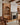 Loloi Rugs Priya PRY-08 Bone and Bluestone rug with intricate geometric pattern on a wooden floor.