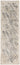 KAS Hue 4715 Ivory and Grey Luster rug, 2.2 x 7.6-foot runner with elegant textured pattern and soft luster finish.