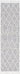 KAS Willow 1102 Ivory Grey Honeycomb rug, 2.2 x 7.6 feet runner, featuring geometric honeycomb pattern in neutral tones.