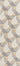 KAS Eternity 1060 Ivory and Grey runner rug, 2.3 x 7.6 feet with modern geometric pattern and soft textured surface.