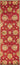 KAS Syriana 6003 red allover Kashan rug runner with intricate patterns, 2.3 x 7.6 feet, traditional Persian-style design.