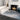 KAS Luna 7130 silver and blue stroked rug with a modern design, rectangular shape, and soft texture on a neutral background.