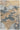 Nourison Silk Shadows SHA23 beige and blue rug with intricate pattern, 2x3 feet, soft and luxurious textured design.