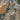 Nourison Silk Shadows SHA23 beige and blue rug with intricate pattern, 2x3 feet, soft textured woven design.