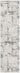Nourison Infinity IFN06 Ivory Grey Blue rug with intricate pattern, soft texture, and modern design in a 4x6 size.
